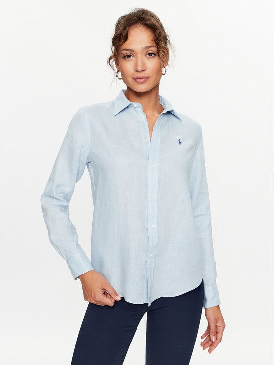 Polo Ralph Lauren Риза 211920516003 Син Relaxed Fit за Жени цена