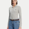 Polo Ralph Lauren Риза 211941176001 Сив Slim Fit за Жени цена