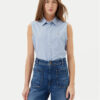 Polo Ralph Lauren Риза 211968896002 Светлосиньо Classic Fit за Жени цена