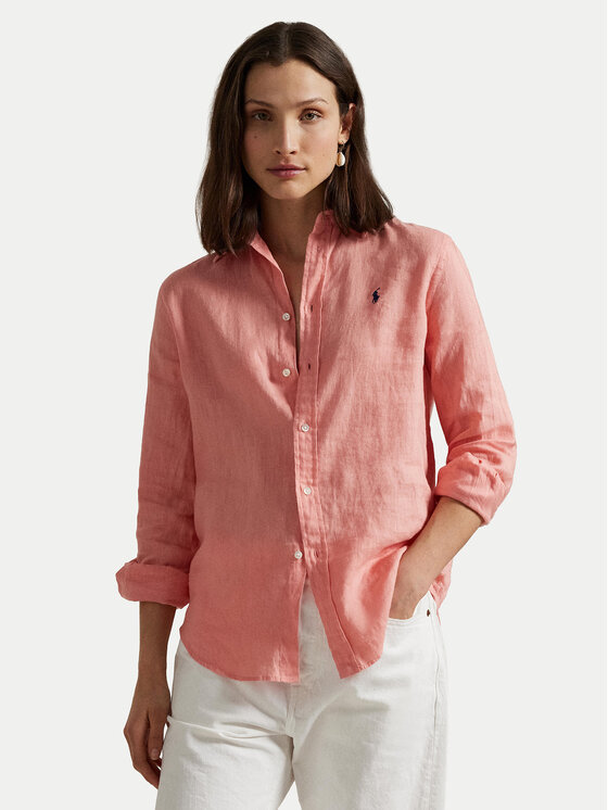 Polo Ralph Lauren Риза 211970730012 Коралов Classic Fit за Жени цена