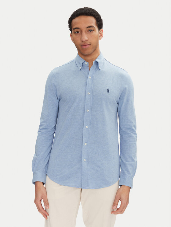 Polo Ralph Lauren Риза 710654408025 Син Regular Fit за Мъже цена