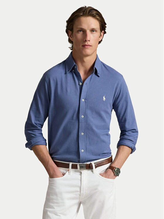 Polo Ralph Lauren Риза 710654408143 Син Regular Fit за Мъже цена