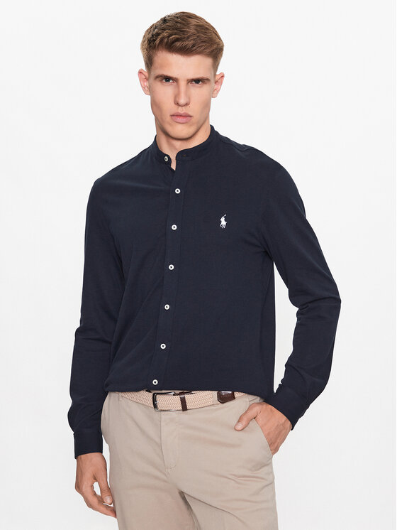 Polo Ralph Lauren Риза 710742468003 Тъмносин Regular Fit за Мъже цена