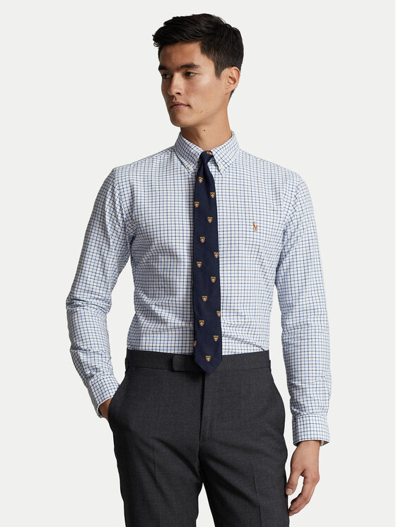 Polo Ralph Lauren Риза 710922273002 Светлосиньо Custom Fit за Мъже цена