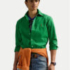 Polo Ralph Lauren Риза 710937993013 Зелен Custom Fit цвят на ниска цена