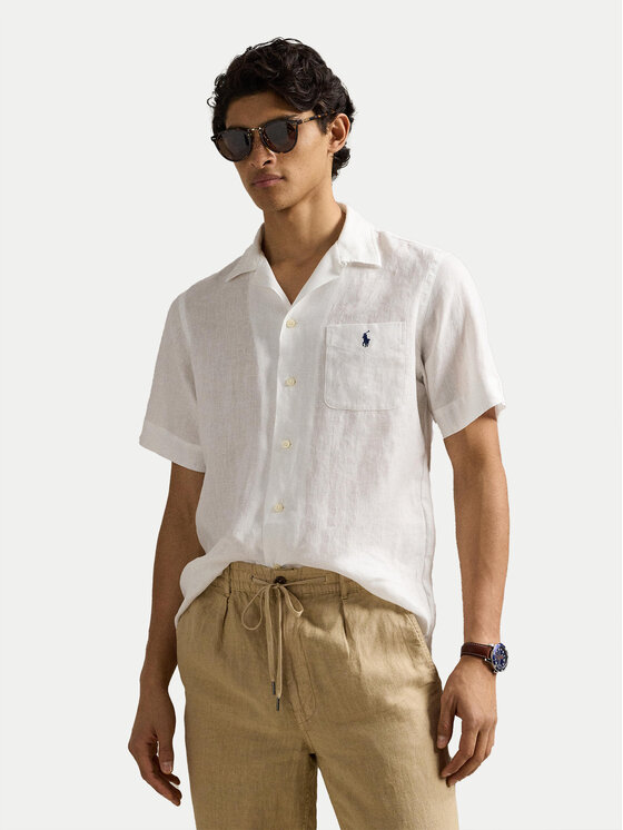 Polo Ralph Lauren Риза 710966421007 Бял Classic Fit за Мъже цена