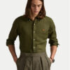 Polo Ralph Lauren Риза 710968915006 Каки Slim Fit за Мъже цена