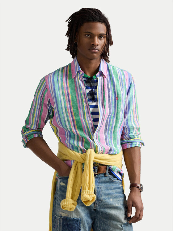 Polo Ralph Lauren Риза 710968973001 Цветен Custom Fit за Мъже цена