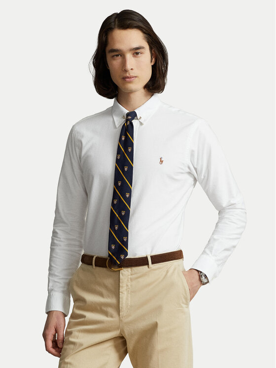 Polo Ralph Lauren Риза Core Replen 710792041 Бял Custom Fit за Мъже цена