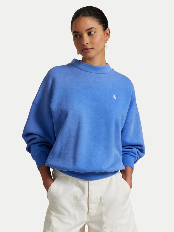 Polo Ralph Lauren Суитшърт 211965111002 Син Oversize за Жени цена
