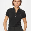 Polo Ralph Lauren Тениска с яка и копчета 211870245005 Черен Slim Fit за Жени цена