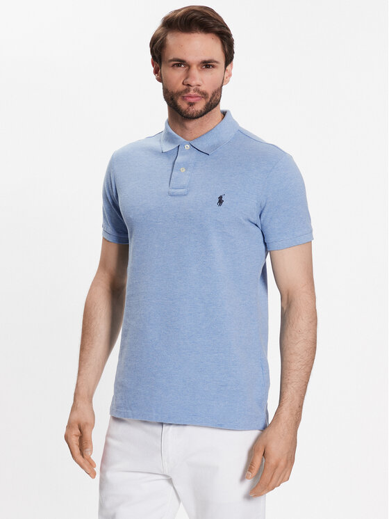 Polo Ralph Lauren Тениска с яка и копчета 710548797013 Син Slim Fit за Мъже цена