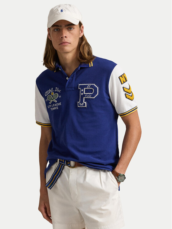 Polo Ralph Lauren Тениска с яка и копчета 710964978001 Син Classic Fit за Мъже цена