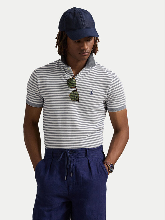 Polo Ralph Lauren Тениска с яка и копчета 710974596001 Син Custom Slim Fit за Мъже цена