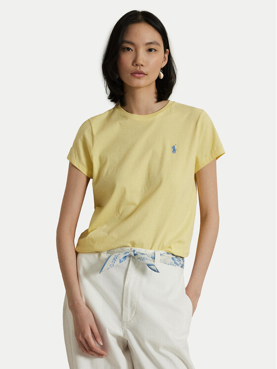 Polo Ralph Lauren Тишърт 211898698033 Жълт Straight Fit за Жени цена