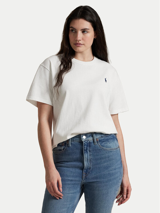 Polo Ralph Lauren Тишърт 211967104001 Бял Relaxed Fit за Жени цена