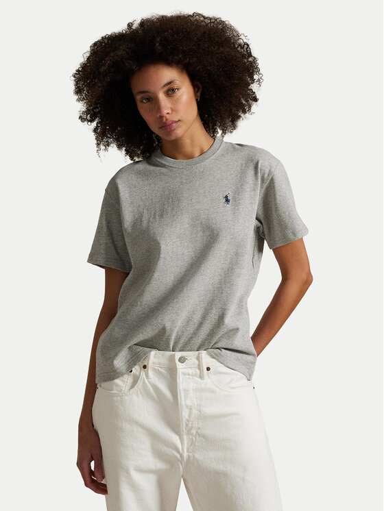 Polo Ralph Lauren Тишърт 211967104003 Сив Relaxed Fit за Жени цена