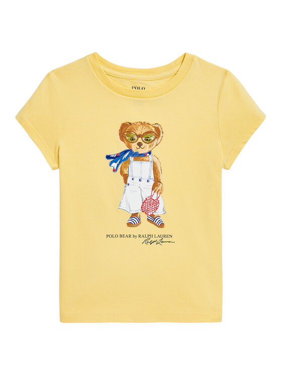 Polo Ralph Lauren Тишърт 312965226002 Жълт Regular Fit за Момичета цена