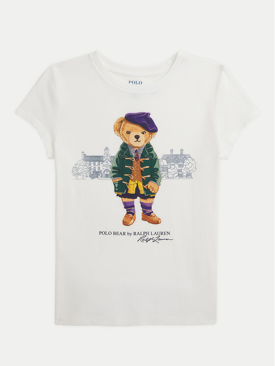 Polo Ralph Lauren Тишърт 313951080002 Бял Regular Fit за Момичета цена