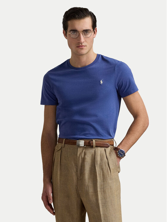 Polo Ralph Lauren Тишърт 710671438427 Син Custom Slim Fit за Мъже цена