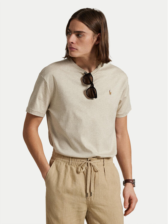 Polo Ralph Lauren Тишърт 710740727030 Бежов за Мъже цена