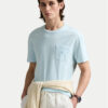 Polo Ralph Lauren Тишърт 710969628002 Светлосиньо Custom Slim Fit за Мъже цена