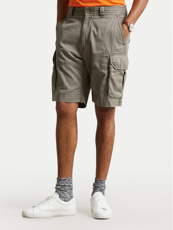 Polo Ralph Lauren Шорти от плат 710548502003 Каки Classic Fit за Мъже цена