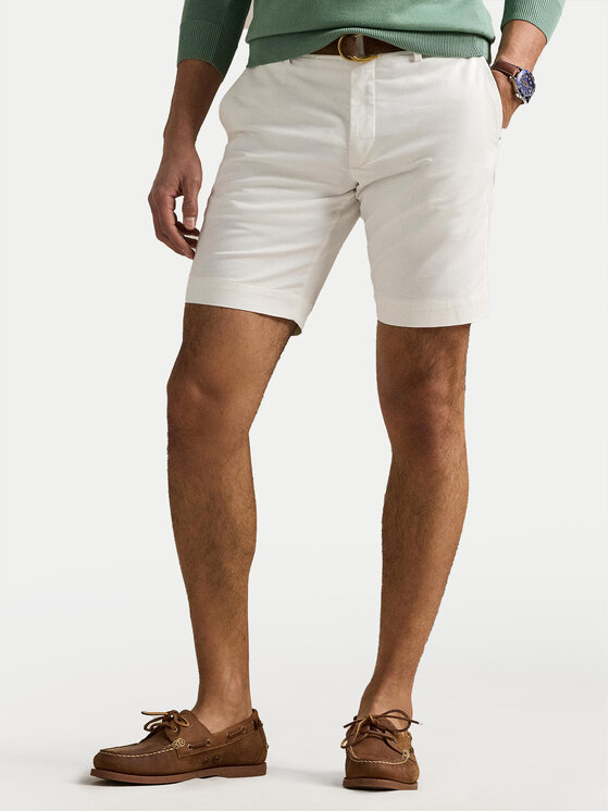 Polo Ralph Lauren Шорти от плат 710646709001 Бял Slim Fit за Мъже цена