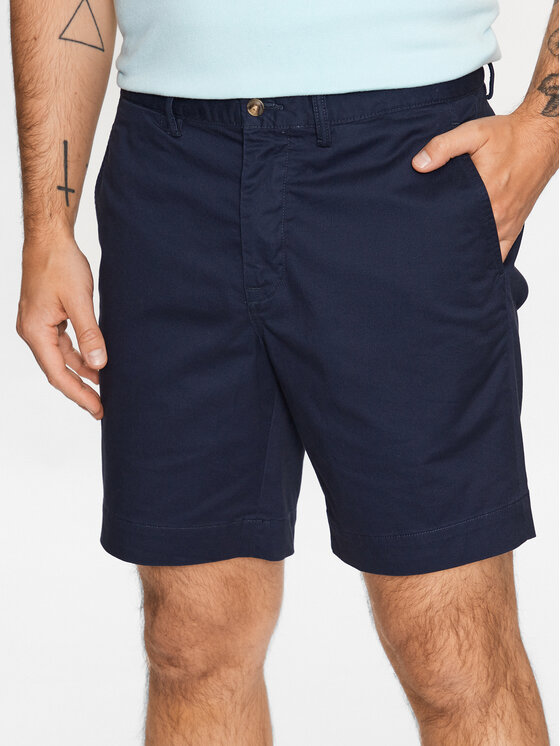 Polo Ralph Lauren Шорти от плат 710799213005 Тъмносин Slim Fit за Мъже цена