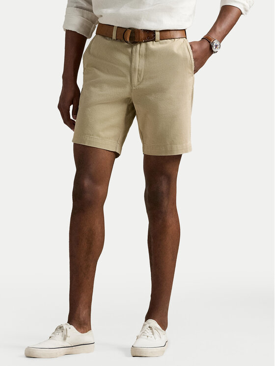 Polo Ralph Lauren Шорти от плат 710974909002 Бежов Regular Fit за Мъже цена