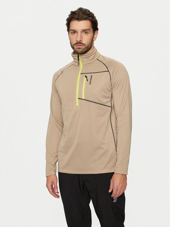 Protest Суитшърт от техническо трико Kody 3710644 Бежов Regular Fit за Мъже цена