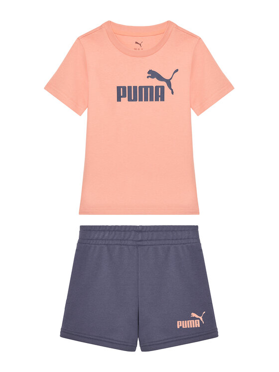 Puma Комплект тишърт и панталонки Ess 686307 Розов Regular Fit за Момичета цена