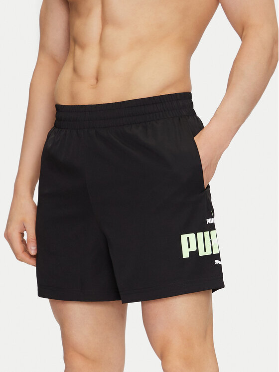 Puma Спортни шорти Ess Logo Lab 684672 Черен Regular Fit за Мъже цена