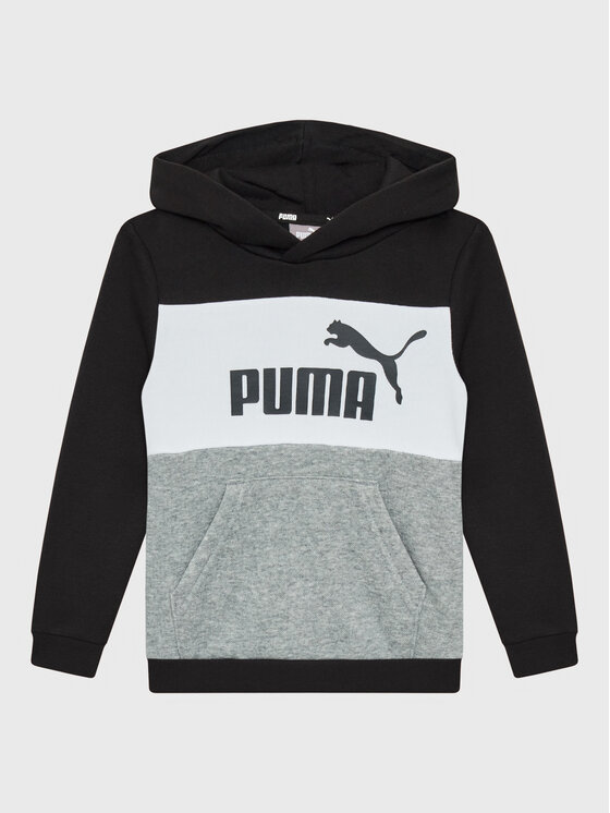 Puma Суитшърт Essentials+ Colourblock 849081 Черен Regular Fit за Момчета цена