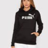 Puma Суитшърт Essentials Logo 586788 Черен Regular Fit за Жени цена