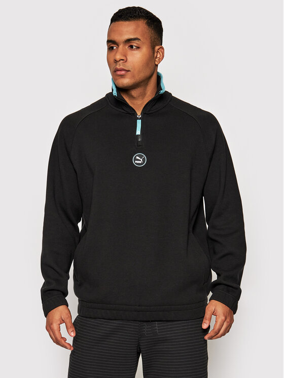 Puma Суитшърт Half-Zip 533619 Черен Regular Fit за Мъже цена