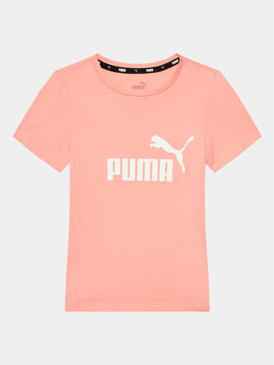 Puma Тишърт Ess Logo 587029 Оранжев Regular Fit за Момичета цена