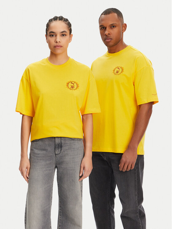 Puma Тишърт Unisex Harry Potter 630092 Жълт Oversize за Унисекс цена