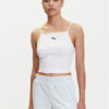 Puma топ Ess 629771 Бял Slim Fit за Жени цена