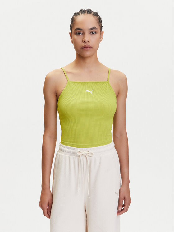 Puma топ Ess 629771 Зелен Slim Fit за Жени цена