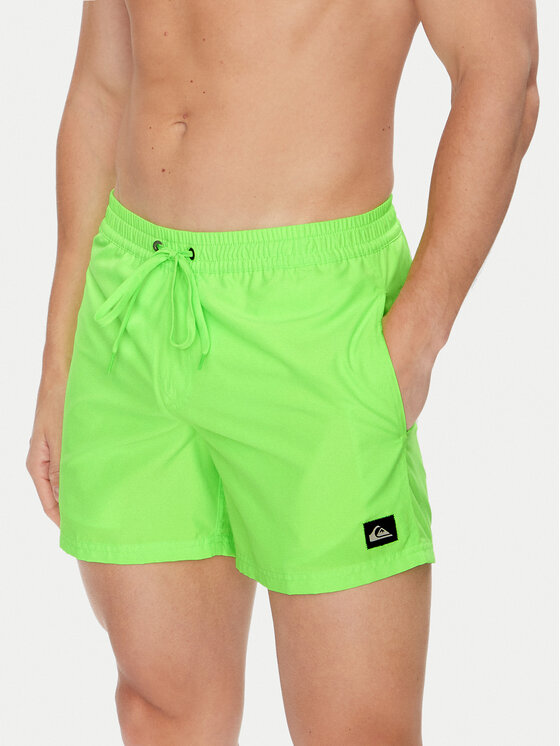 Quiksilver Плувни шорти Everyday Solid Volley 15 EQYJV04120 Зелен Regular Fit за Мъже цена
