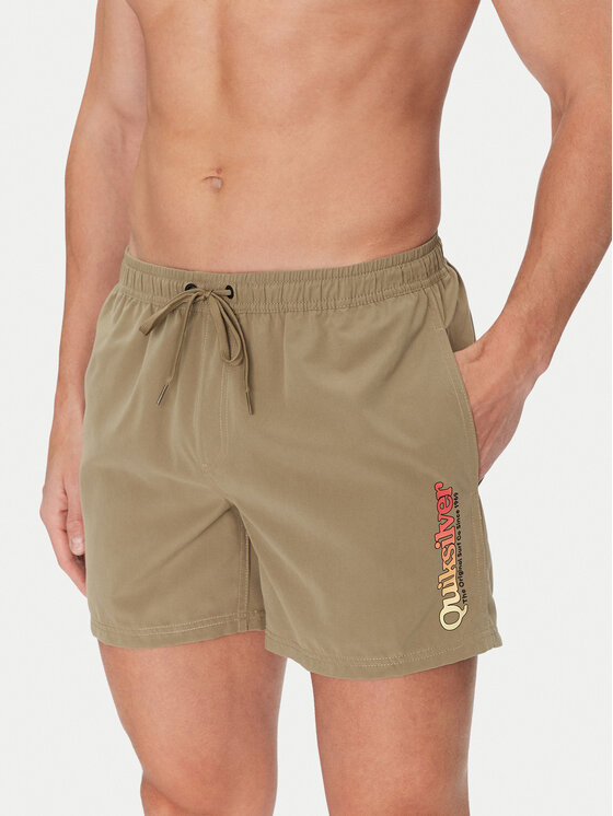 Quiksilver Плувни шорти Spl Fineline Volley 15 EQYJV04141 Каки Regular Fit за Мъже цена