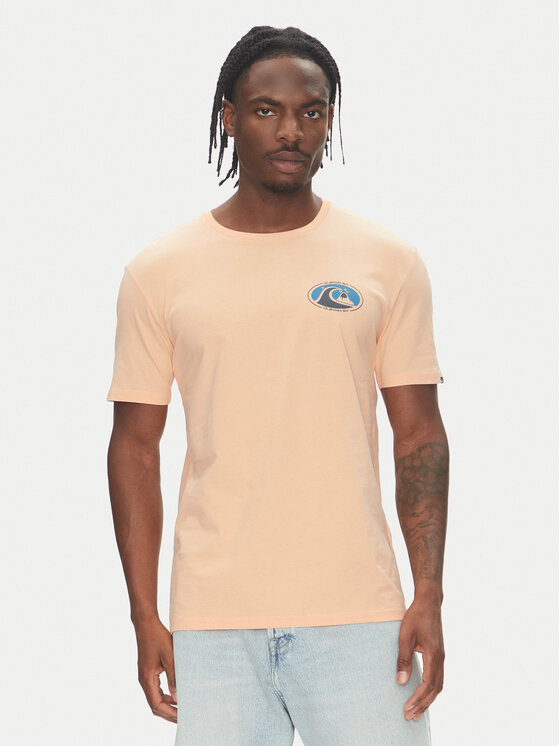 Quiksilver Тишърт Ev Flower Chaos Ss EQYZT08050 Оранжев Regular Fit за Мъже цена