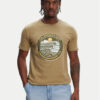 Quiksilver Тишърт Ev Three Seas Ss EQYZT08051 Каки Regular Fit за Мъже цена