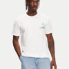 Quiksilver Тишърт Palm Lines Ss EQYZT08057 Бял Regular Fit за Мъже цена