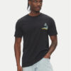 Quiksilver Тишърт Palm Lines Ss EQYZT08057 Черен Regular Fit за Мъже цена