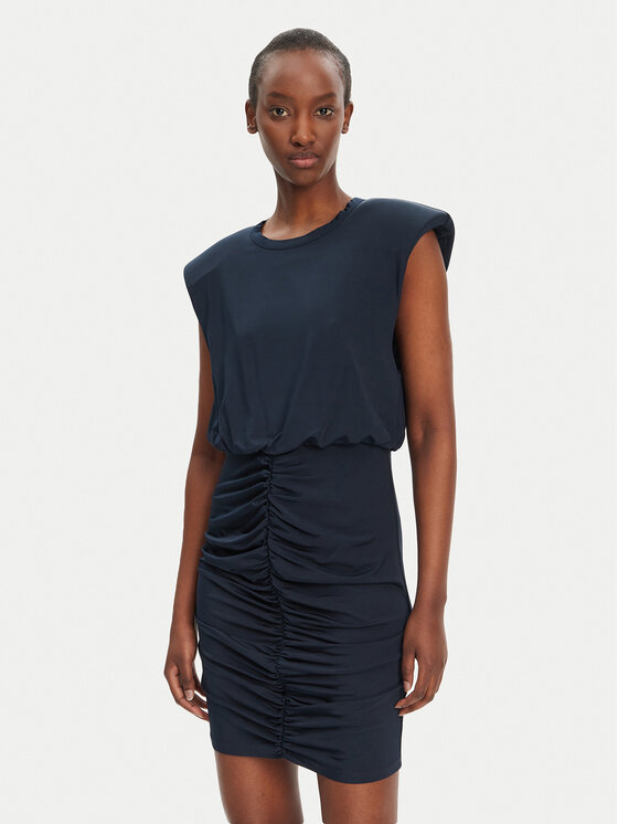ROTATE Коктейлна рокля 1137042318 Тъмносин Slim Fit за Жени цена