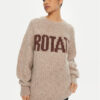 ROTATE Пуловер 114443 Кафяв Regular Fit за Жени цена