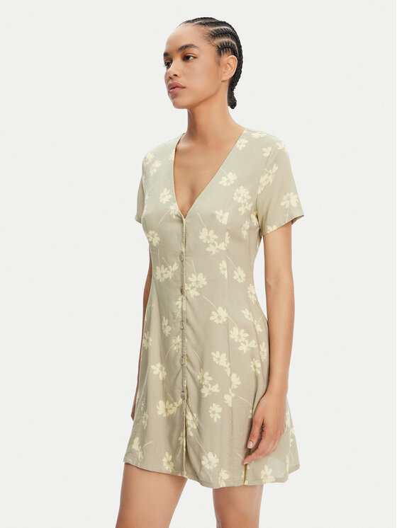 RVCA Лятна рокля 23B131508 Зелен Regular Fit за Жени цена