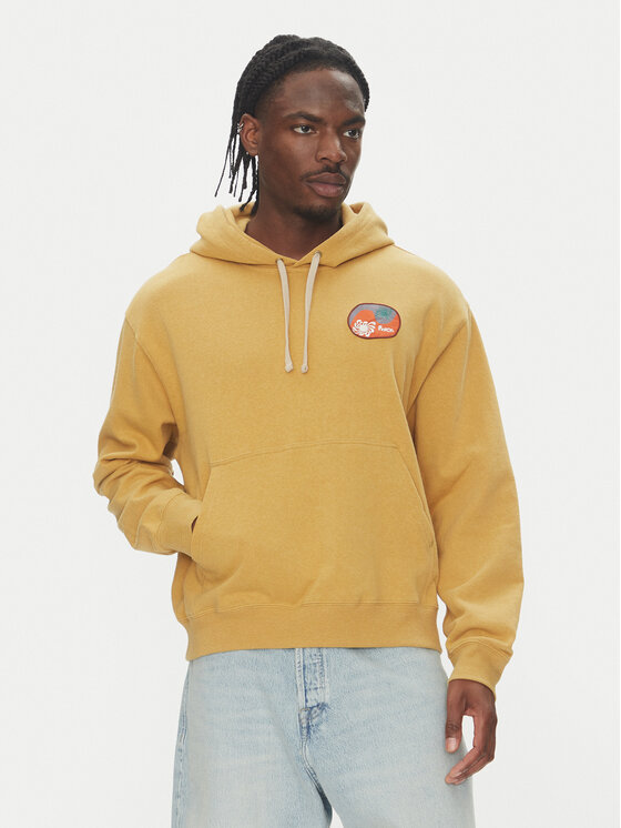 RVCA Суитшърт 23A411503 Жълт Regular Fit за Жени цена